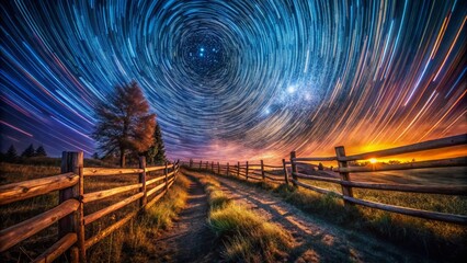 Abstract Night Fence Background - Dark Moody Grunge Texture