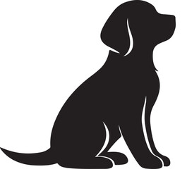 black dog silhouette