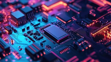 Fototapeta premium A macro shot of digital screen pixels arranged in an intricate RGB pattern, capturing the clarity and precision of modern display technology