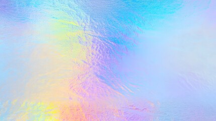 Mesmerizing holographic rainbow foil texture with smooth fluid reflections vibrant prismatic colors and a futuristic abstract aesthetic  Captivating light diffusion creates a mesmerizing
