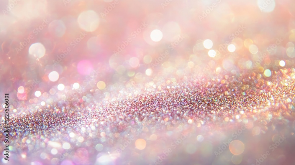 Aufkleber a high-resolution overlay of dusty glitter and rainbow bokeh effects, designed to add a magical and 