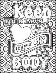 International Women's Day Quote Coloring Page. Happy Women's Day Motivational Quote Coloring Page.