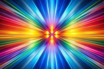 Obraz premium Abstract Rainbow Stripes: Symmetrical Long Exposure Photography Background