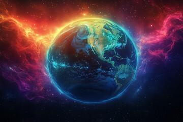 Fototapeta premium earth in space