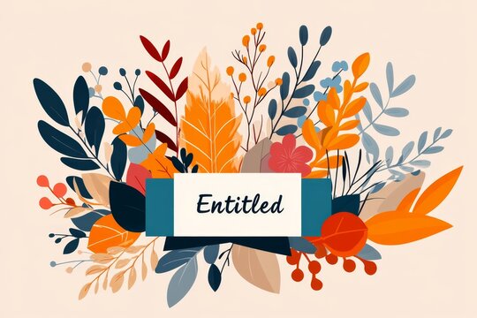 A minimalist illustration of a certificate with the word â€œEntitledâ€ prominently displayed in bold letters, surrounded by clean, geometric shapes for a modern design