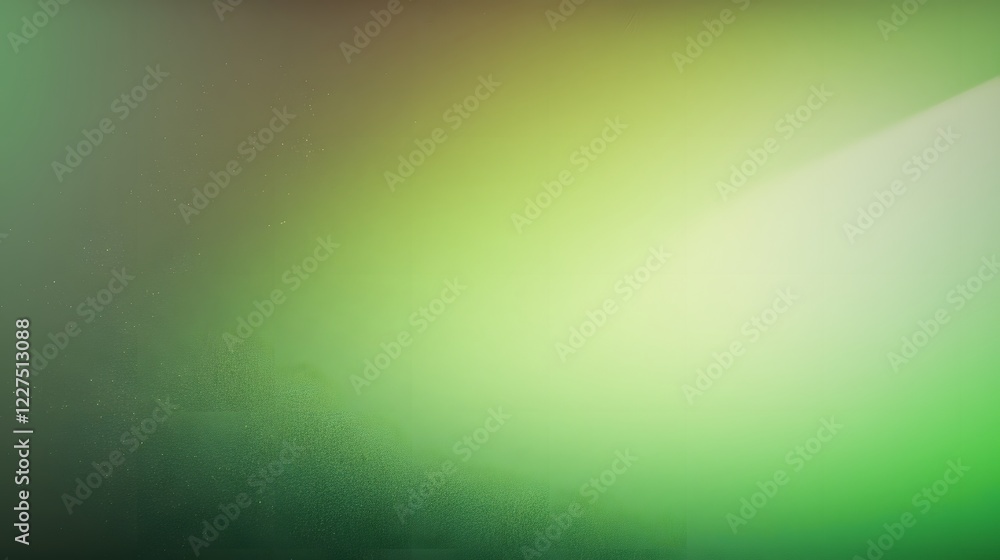 Poster Grainy green gradient background with subtle noise texture blending light and dark shades creating a modern and visual effect suitable for various design applications such as wallpapers banners