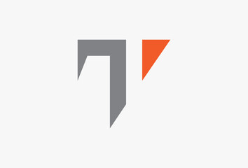 Simple Letter T with Arrow Vector Graphic Design. Modern Logo Usable for Growing or Business, Direction, Branding, Identity, Marketing, that related with T Initial Logotype Element Concept Icon.
