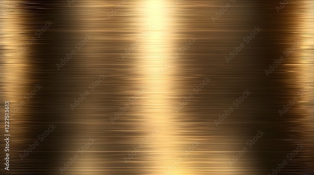 Poster luxurious brushed gold metallic texture with smooth horizontal grain for premium design applications