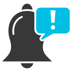 Notification Glyph Blue Grey Icon
