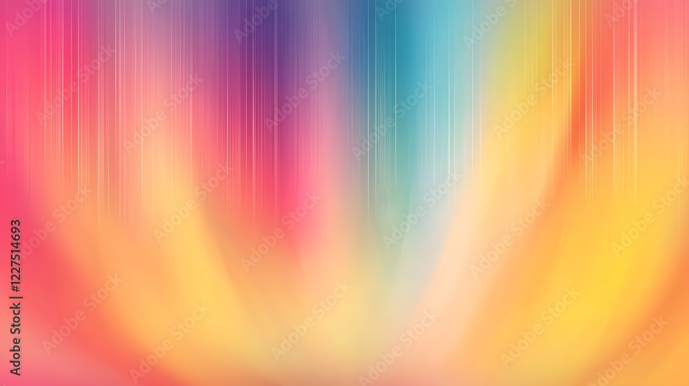 Poster Mesmerizing abstract background featuring a soft blurred rainbow gradient with harmonious color blending perfect for creative designs LGBTQ pride expressions and digital art projects