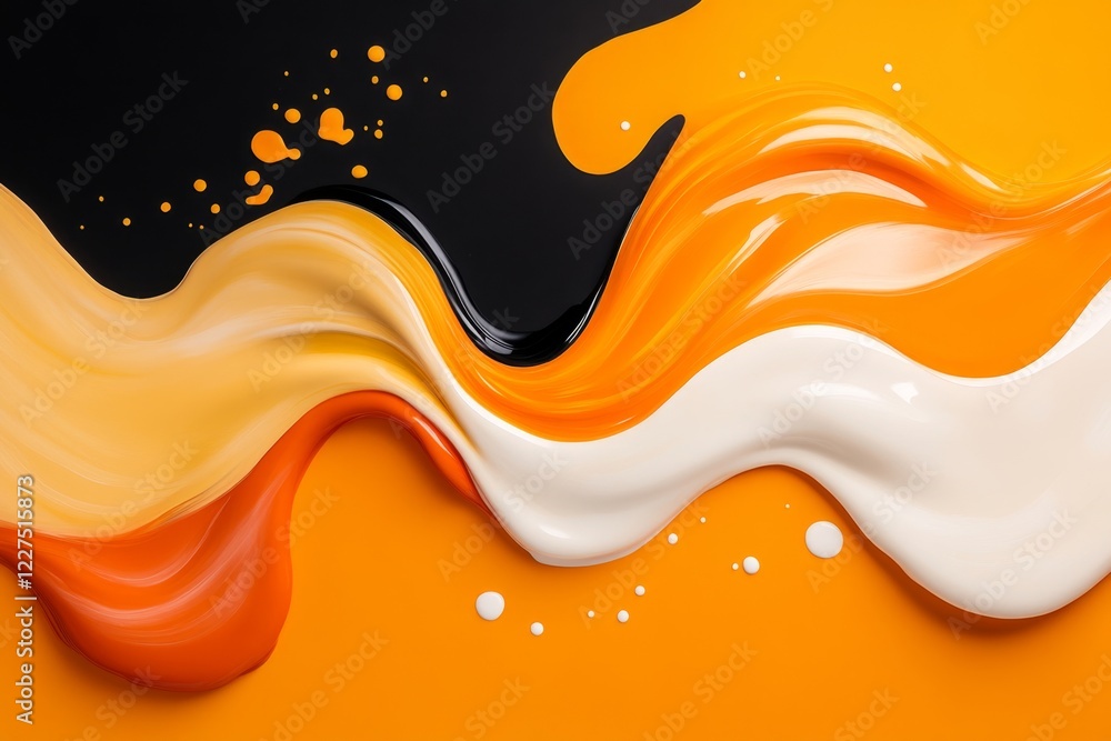 Poster A minimalist depiction of a single bold line breaking through a series of soft curves, symbolizing dramatic tension and disruption