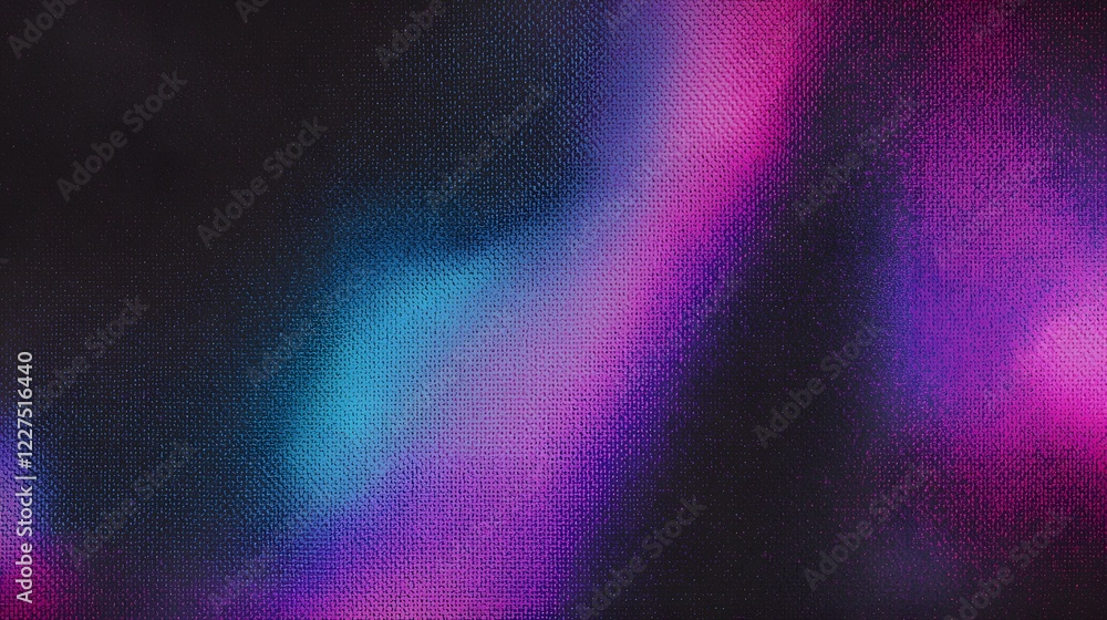 Poster Mesmerizing Minimalist Gradient Background with Vibrant Chromatic Hues and Ethereal Luminosity  This digital artwork features an abstract blend of deep purple electric blue and inky black hues