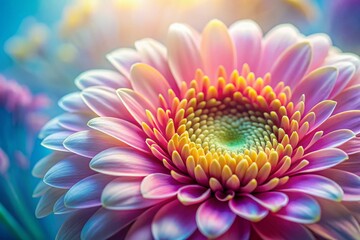 Abstract Spring Flower Macro Photography: Vibrant Petals & Pollen Close-Up for Web Design