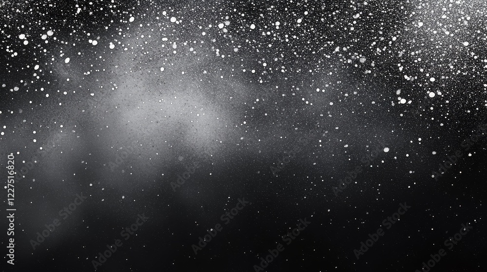 Poster abstract splashes of rain and snow create a unique freeze motion texture.
