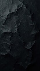 Dark, heavily textured black paper, showing deep creases , background, antique