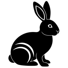 Easter Bunny Silhouette, Easter Bunny Silhouette Vector, Easter Bunny