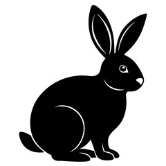 Easter Bunny Silhouette, Easter Bunny Silhouette Vector, Easter Bunny