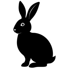 Easter Bunny Silhouette, Easter Bunny Silhouette Vector, Easter Bunny