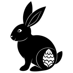 Easter Bunny Silhouette, Easter Bunny Silhouette Vector, Easter Bunny