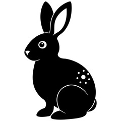 Easter Bunny Silhouette, Easter Bunny Silhouette Vector, Easter Bunny