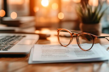 A recruiter sorting through resumes, using keywords to filter applications that meet the job specific criteria