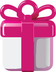 Stylized Present Box with Bow: Perfect for Design