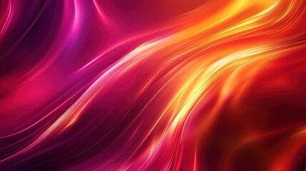 Obraz premium A vibrant gradient background featuring deep orange merging into a rich magenta with flowing lines