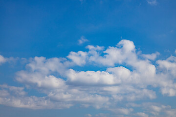 Cloud in the blue sky. A beautiful clouds against the blue sky background. Beautiful cloud pattern in the sky.
