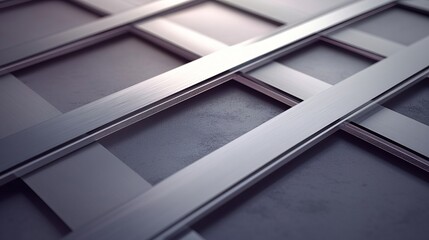 Obraz premium Elegantly aligned diagonal dashes converging into criss-crossing minimalist abstract designs