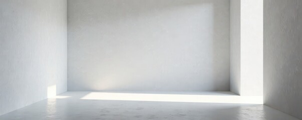 Obraz premium Bright gray studio background, subtly textured white cove, photo, elegant