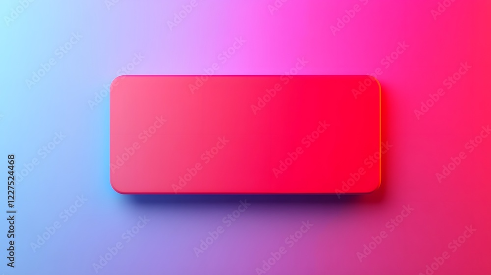 Poster isolated futuristic 3d banner with blank middle section for text overlay