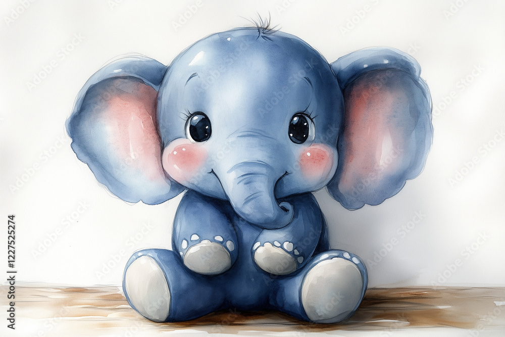 Wall mural Baby Elephant Toy