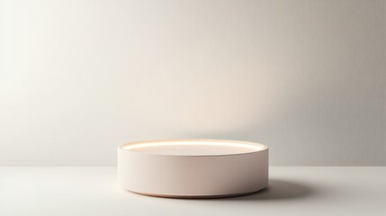 Elegant Minimalist Round Display Platform for Modern Product Presentation