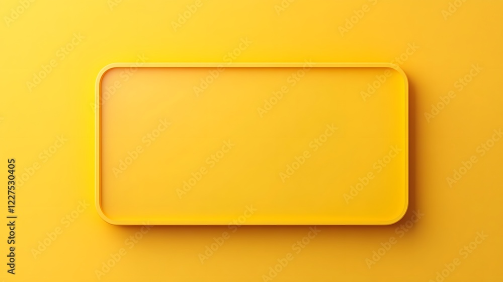 Poster clean minimal rectangular graphic banner with bold edges for ad copy or digital display