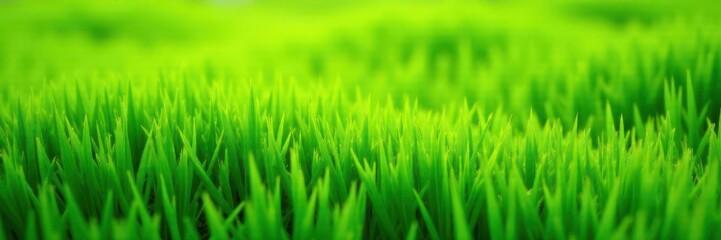 Obraz premium Lush green grass field, vibrant texture, isolated , foliage, vibrant green