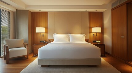 Luxurious Hotel Bedroom with Exquisite Design