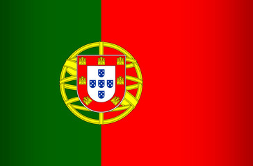 National Flag of the Portuguese Republic. Vector element