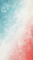 Fototapeta premium Abstract grainy gradient background blending pale blue, red, and white