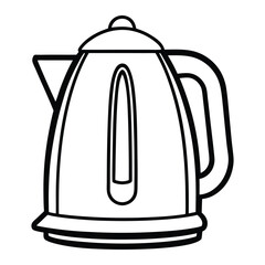 electric kettle isolated on white