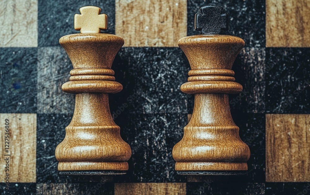 Poster hands hovering over chess board in critical contemplation of a move