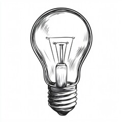 Creative Light Bulb with Battery Cartoon Vector for Educational Purposes, Illustration for Science Projects, Child's Learning, and Energy Concepts
