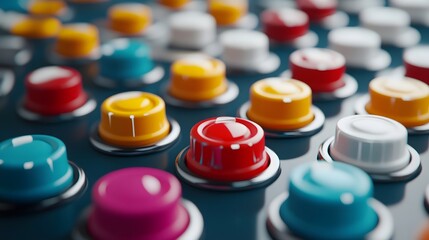 Toggle Switch System with Visual Feature Status Map - Modern 3D of Software Solution