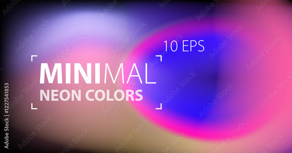 Leinwandbilder minimal defocused aura style background with soft blurred colors. vector illustration for presentati