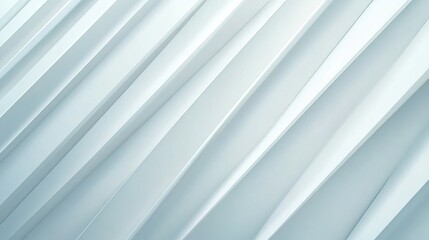 Obraz premium Minimalist diagonal cascading lines forming dynamic wave-like ripples across a clean white matte texture