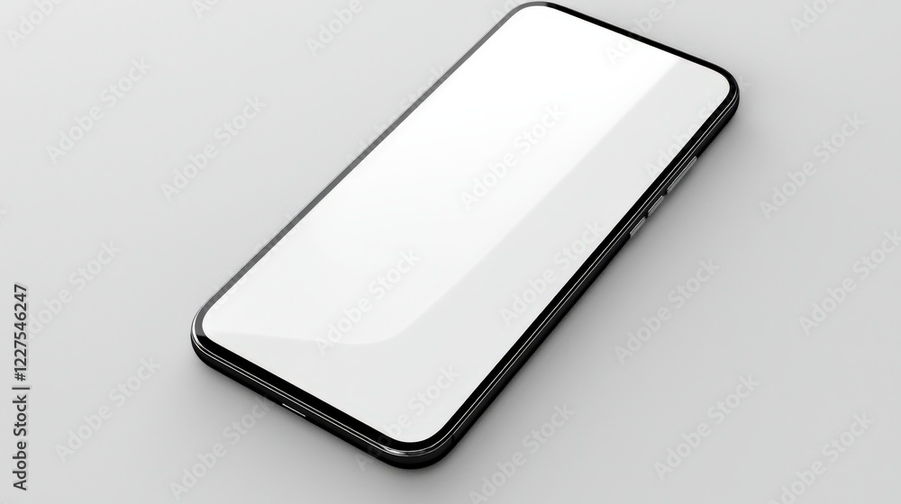 Poster smartphone showcase digital space product display minimalistic environment top-down view technology 