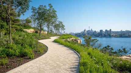 Scenic view of Reserve's close-up pathways and natural beauty, no people