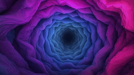 Obraz premium A vibrant, swirling tunnel of purple and blue hues, creating a mesmerizing illusion of depth and movement.