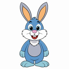 Easter Bunny, Cute Easter Bunny Holding Egg , Cartoon Rabbit Clipart