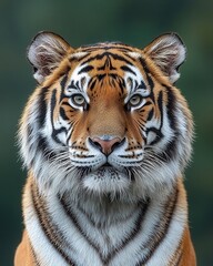 Fototapeta premium Tiger Striking Pattern Majestic Animal Markings Uncovered