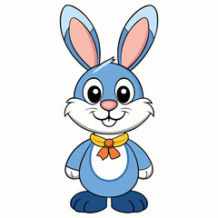 Easter Bunny, Cute Easter Bunny Holding Egg , Cartoon Rabbit Clipart